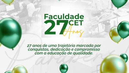 Comemoramos mais de duas décadas formando profissionais, promovendo conhecimento e transformando vidas.