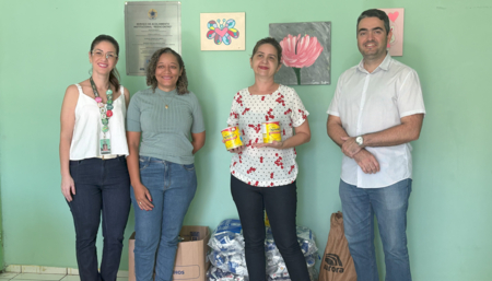 A ação solidária beneficiou a Casa Reencontro, localizada na zona Leste de Teresina, instituição que acolhe crianças e recém-nascidos em situação de vulnerabilidade social