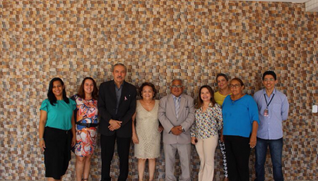 Autoridades fazem uma visita técnica a Faculdade CET para avaliação do novo Espaço Jurídico da instituição.